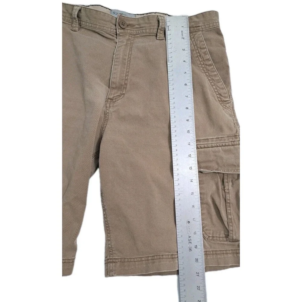 Sun River Cargo Shorts Men's 36 Safari Utility Pockets Work Trail Khaki Hiking